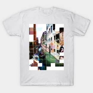 Blocked away in Venice Print T-Shirt